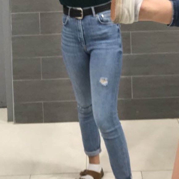 zara distressed stretchy skinny jeans - Picture 4 of 5